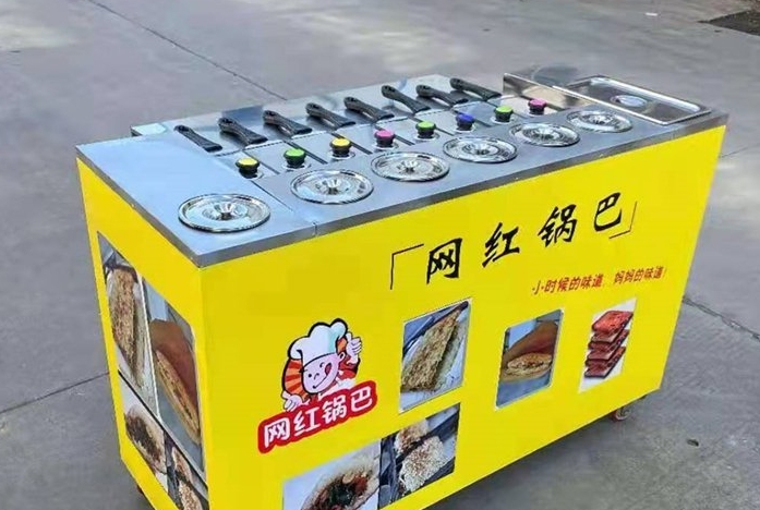鍋巴飯小吃擺攤機(jī)器靠譜嗎？操作簡單，地攤創(chuàng)業(yè)輕松起步！(圖3)